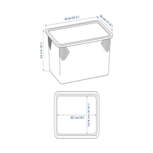 Ikea Açık Kırmızı Çok Amaçlı Saklama Kutusu 42x30x23 Cm Oyuncak Düzenleyici Çocuk Odası