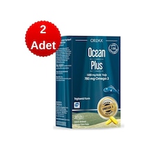 Orzax Ocean Plus 1200 Mg Balık Yağı 30 Kapsül - Limon Aromalı X 2 Adet