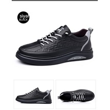 Ikkb Sonbahar Trendy Versatile Erkek Casual Ayakkabı Siyah