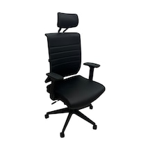 Fuksit Müdür Koltuğu Pro Black Leather Siyah