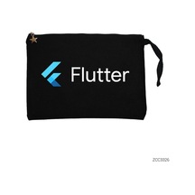 Zepplin Giyim Flutter Siyah Clutch Astarlı Cüzdan / El Çantası Siyah