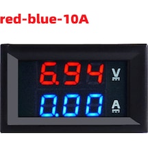 Kırmızı-mavi-10a-dijital Voltmetre Dc 100v 10a Voltmetre Ampermetre Mavi + Kırmızı Led Amp Çif Kablo Bulucu & Test Cihazı 43848933