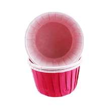 Cupcake Kalıbı Büyük Boy Düz Renk 62x40 Mm 100 Adet Fuşya