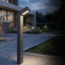 Polera Led Bahçe Aydınlatma Direği 50x90x800 Mm 18w Ip65 Alüminyum Dış Mekan Bollard Aydınlatma 3000k Peyzaj Yür