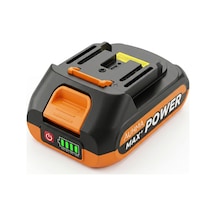 Auhma Ahv-21 18.5v 2.0ah Li-ıon Şarjlı Batarya Type-c Şarj Girişli, Led Göstergeli Yedek Süpürge A Turuncu