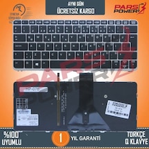 HP Uyumlu Elitebook Folio 1030 G1 Notebook Klavye Işıklı (Siyah Tr)