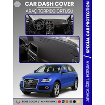 Audi Q5 2008-2017 Torpido Örtüsü Ön Göğüs Koruma Torpido Koruma Araca Özel Kaymaz Kolay Montaj Mavi