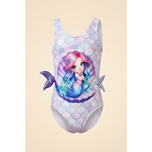Modanino Kız Çocuk 3d Mayokini 2-7 Yaş 12605b Lila