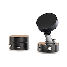 Pazly Manyetik Vakumlu Araç & Masa Telefon Tutucu - Katlanabilir, Taşınabilir, Siyah/beyaz/pembe, 5.9x5.9x4.3cm