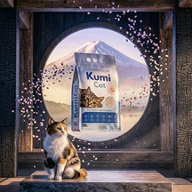Kumi Cat Eko-Premium Bahar Esintisi Sakura Kiraz Çiçeği Kokulu Kedi Kumu, Güçlü Topaklanan Bentonit (%99.5 Tozsuz), 5 L