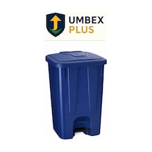 Plastik Pedallı Çöp Konteyneri 85 Litre Çöp Kovası - Isıya Dayanıklı Malzeme - Lacivert