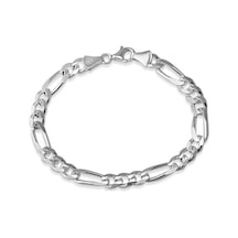 Gümüş Erkek Bileklik Figaro N11.15719