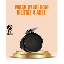 Hubrendy Tekno 6 Cm Kilitsiz Masa Ayağı Tekerleği 4 Lü Set Çok Amaçlı 16063626