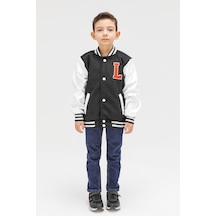 Benitto Kids Erkek Çocuk Mevsimlik Kaşe Kolej Mont 51299-siyah Siyah