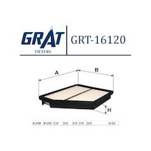 GRAT 16120 HAVA FİLTRESİ MATRIX 06-10 1.5 CRDI