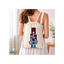Ghostbastır Design Trabzonspor Büzgülü Keten Çanta C051 Bej