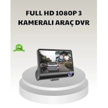 Araç Dvr Kamerası 3 Lü 170 Geniş Açılı Full Hd Ve Park Destekli