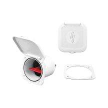 Case W / Batt. Switch 100A. W/Watertight Lid. White