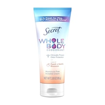 Secret Whole Body Peach + Vanilla Blossom Alüminyumsuz Tüm Vücut Krem Deodorant 85gr