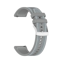 Teleplus Fitwatch Fxs 3 20mm Kordon Dikişli Rdb88 Silikon Kordon 20mm