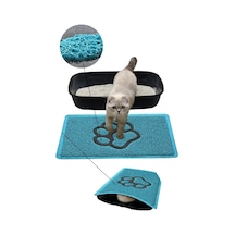 Matgo Pati Kedi Kumu Matı Çift Katlı Sıvı Geçirmez Kaymaz Elekli Yıkanabilir Kedi Tuvaleti Paspası 4