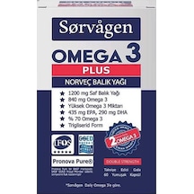 Sorvagen Omega 3 Plus Norveç Balık Yağı 60   Kapsül