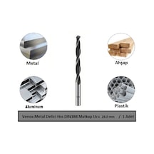 Venoa Metal Delici Hss Dın388 Matkap Ucu 28.0 Mm Paket 1 Li