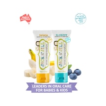 Jack N Jill Doğal Sertifikalı Diş Macunu - Muz & Yaban Mersini 2x50g