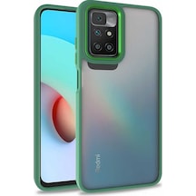 Xiaomi Redmi 10 Kılıf Kamera Nikelaj Kenar Renkli Kapak
