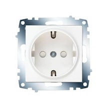 Viko Karre/meridian Beyaz Topraklı Priz Çocuk Korumalı Çerçevesiz - 90967042