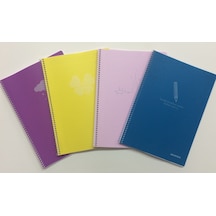 Mopak 96 Yaprak Kareli Defter Plastik Kapak Harita Metot Hm Telli