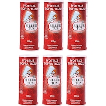 Billur Tuz İyotsuz Tuzluklu 6 x 250 G