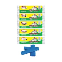 Ögem Orta Boy Çöp Torbası Mavi 55X60 Cm 20 Li 5 Rulo