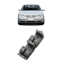 Vw Volkswagen Bora 1999-2005 Uyumlu Sol Ön Dörtlü Cam Açma Düğmesi Siyah 1j4959857
