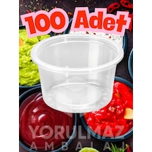 80 Cc Kapaksız Sos Kabı 100 Lü Şeffaf Plastik Tek Kullanımlık Sosluk Paket Servis Uyumlu Siyah