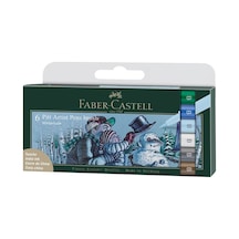 Faber-Castell Pitt Artist Pen 6'lı Set,Çift Uçlu