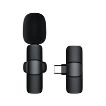 Mini Kablosuz Yaka Mikrofonu 360 Derece Çok Yönlü Yaka Mikrofonu Gürültü Azaltma İle Uyumlu