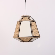 Özden 30x30 Cm Doğal Hazeran & Kumaş Avize Mix