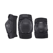 Novahub 4 Parça Koruyucu Ped Seti: Diz & Dirsek Pedleri, Spor İçin Siyah Siyah