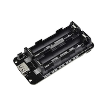 2'li Anahtarlı 18650 Lityum Pil Yuvası V8 Mikro Usb