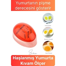Dublör Yumurta Zamanlayıcı Göstergeli Egg Timer Pişirme Haşlama Süresi Kıvam Ayarlama Aparatı