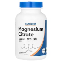 Nutricost Magnesium Citrate 420mg 120 Veggie Caps