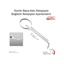 Kombi Baca Askı Kelepçesi Bağlantı Kelepçesi Ayarlanabilir Kombi Baca Askı Kelepçesi Bağlantı Kelepçesi Ayarlanabilir