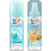 Uni Baby Tatlı Esintiler Kolonyası 150 Ml + Uni Baby Bebeksi Dokunuş Kolonyası 150 Ml