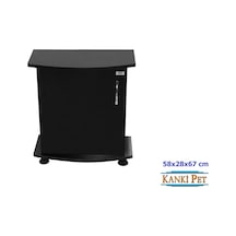 Kanki Pet İthal Mdf Akvaryum Siyah Sehpa 58 x 28 x 67 CM