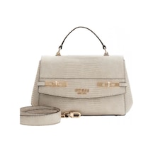 Guess Melinda Üstten Saplı Kapaklı Kadın Bej Omuz Çantası Hwkl9933200-lta Bej