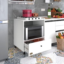 Kenzlife Ocak Dolabı Nevresel Byz 85 70 60 Xlarge Çekmeceli Hazır Mutfak Klasik Setüstü Ocak İçin Sabit Tabla