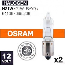 Osram 64136 H21W Bay9S 12 Volt 21W 2 Adet Opel