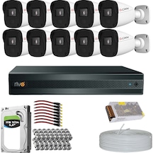 Rivo Dcam 10 Kameralı 40 Metre Gece Görüşlü Set 1tb 7/24 Hdd Rivo Dcam 10 Kameralı 40 Metre Gece Görüşlü Set 1tb 7/24 Hdd