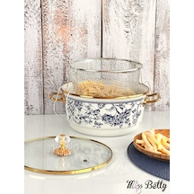 Blue Life Emaye Kızartma Tenceresi 22 Cm